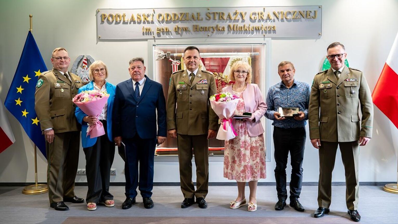 Pożegnanie pracowników Podlaskiego Oddziału Straży Granicznej. Czworo osób przeszło na emeryturę
