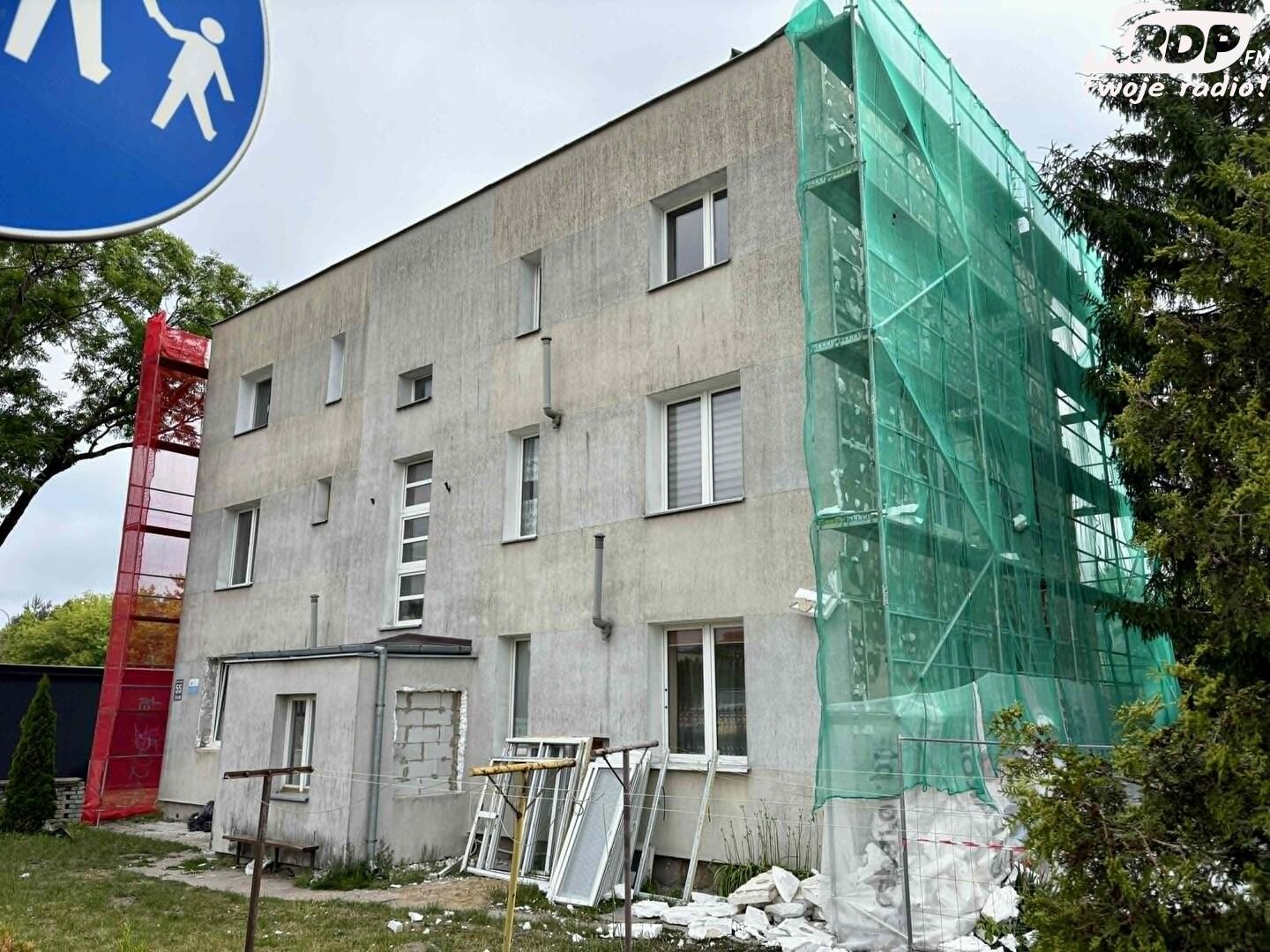 Prace przy ulicy Warszawskiej 55 w Płońsku na finiszu