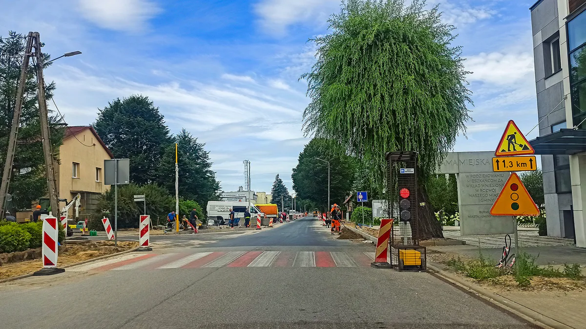 Kaczory, remont ul. Pilskiej