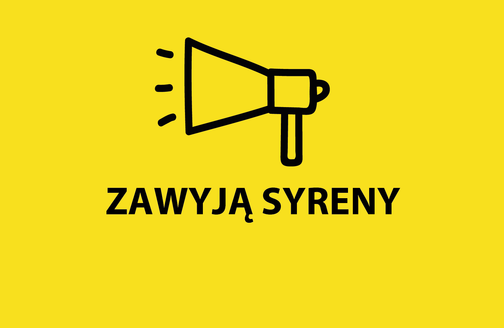 Znak graficzny ogłoszenia syren alarmowych
