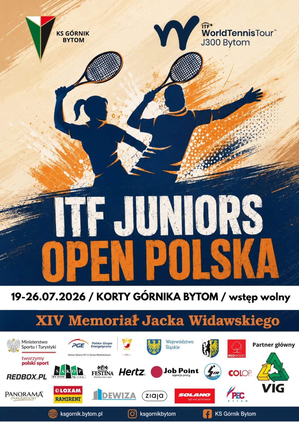 Plakat zapowiadający Memoriał Jacka Widawskiego w Bytomiu