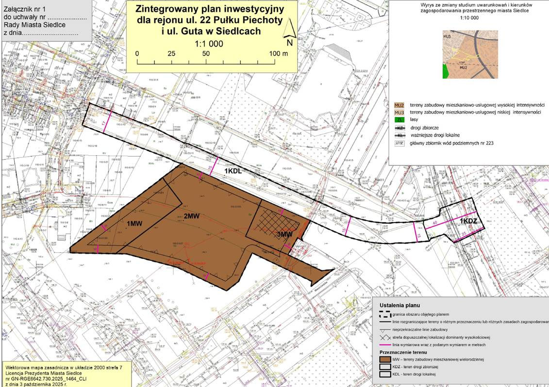 przejdź do podstrony Informacja prezydenta Miasta Siedlce w sprawie wniosku o uchwalenie zintegrowanego planu inwestycyjnego dla rejonu ul. 22 Pułku Piechoty i ul. Henryka Guta w Siedlcach