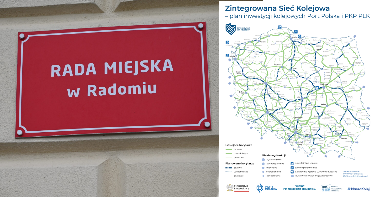 Przełom w sprawie kolei przez Radom? Radni jednogłośnie przyjęli stanowisko