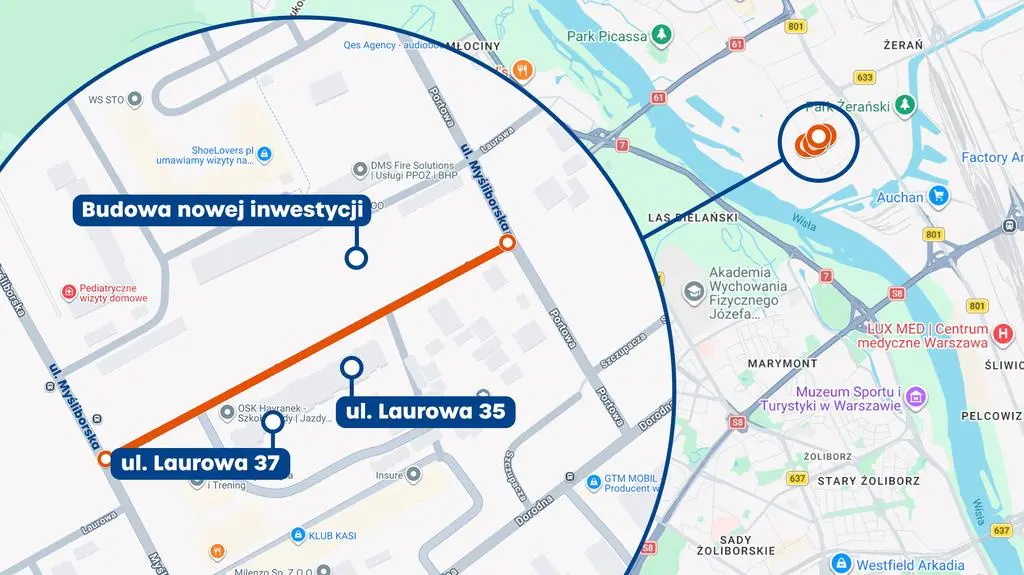 Mieszkańcy Laurowej bez dojazdu do swoich bloków