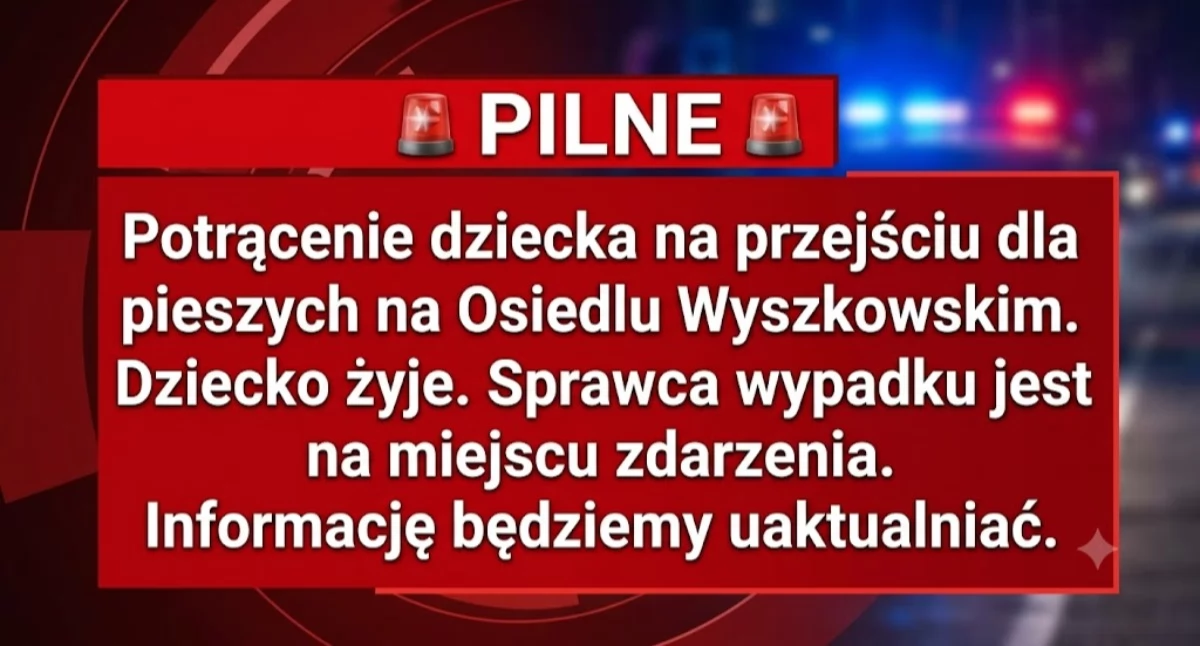 Pułtusk - potrącenie dziecka