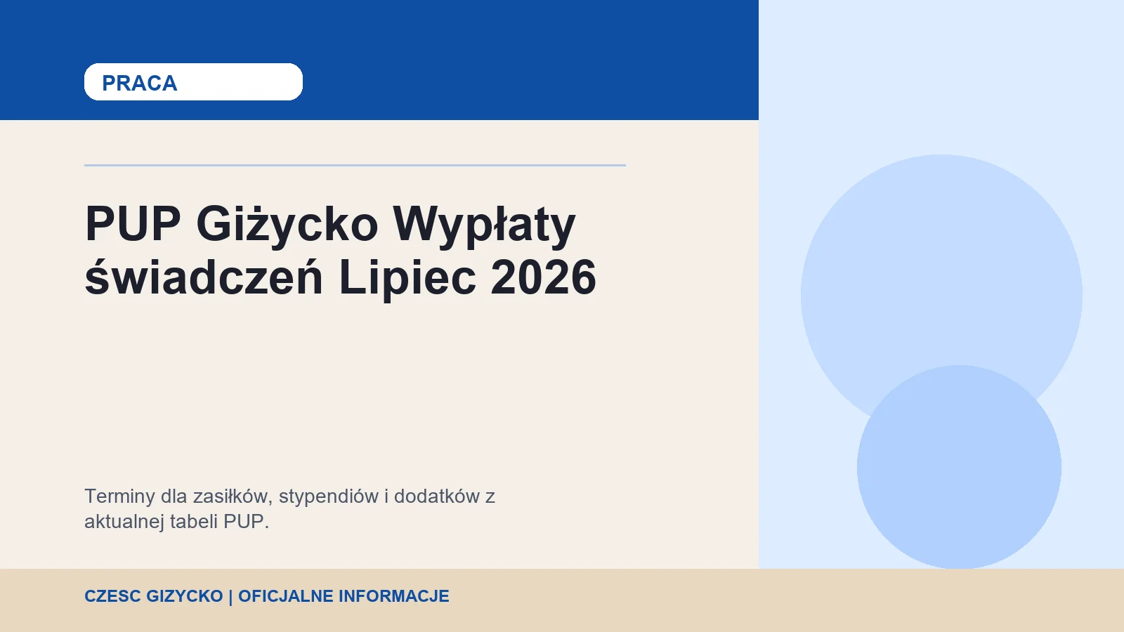 PUP Giżycko podał lipcowe terminy wypłat świadczeń. Kiedy po pieniądze i gdzie?