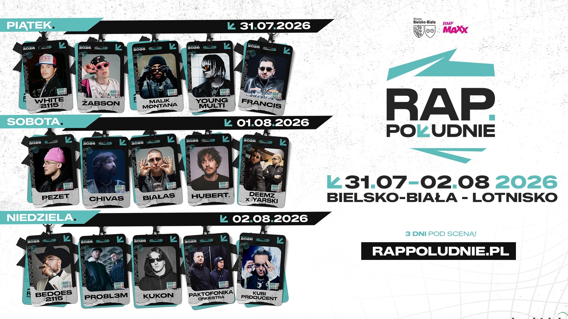 Rap Południe 2026 – trzy dni, jedna scena, najlepszy polski rap