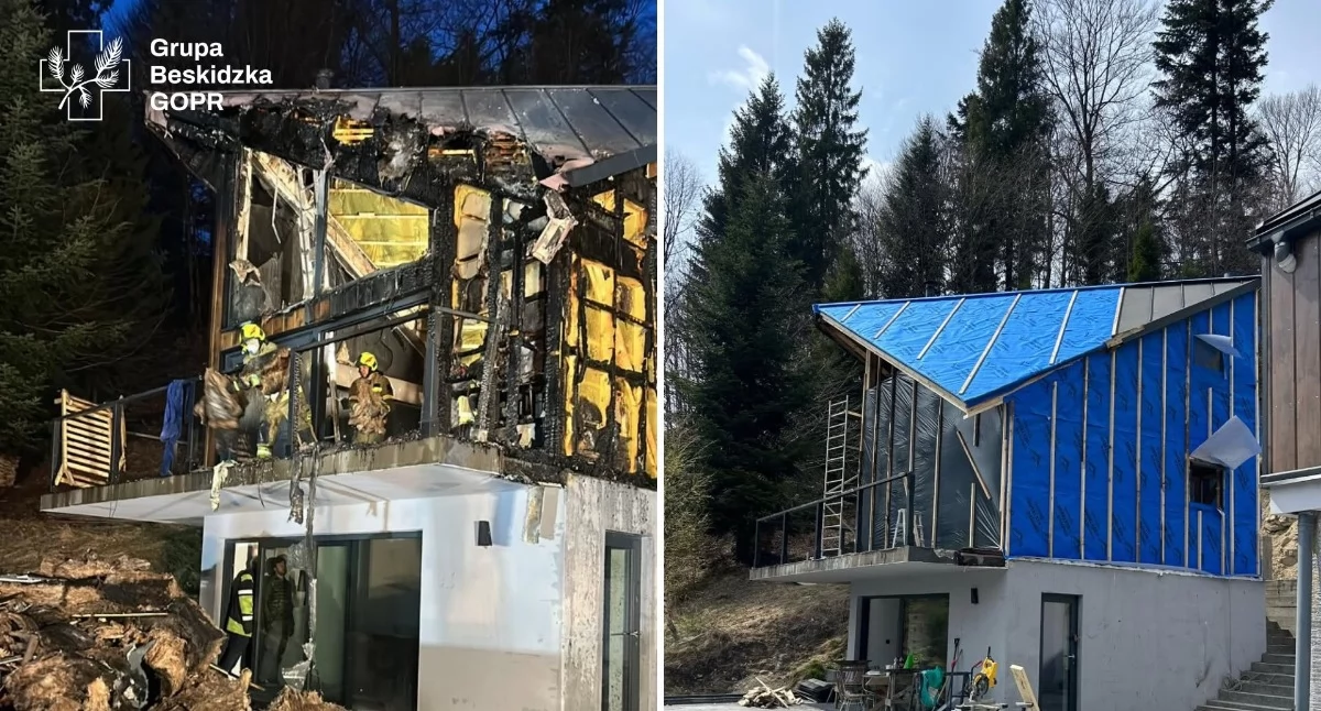 Ratownicy GOPR wspierają swoich po tragedii pożaru domu