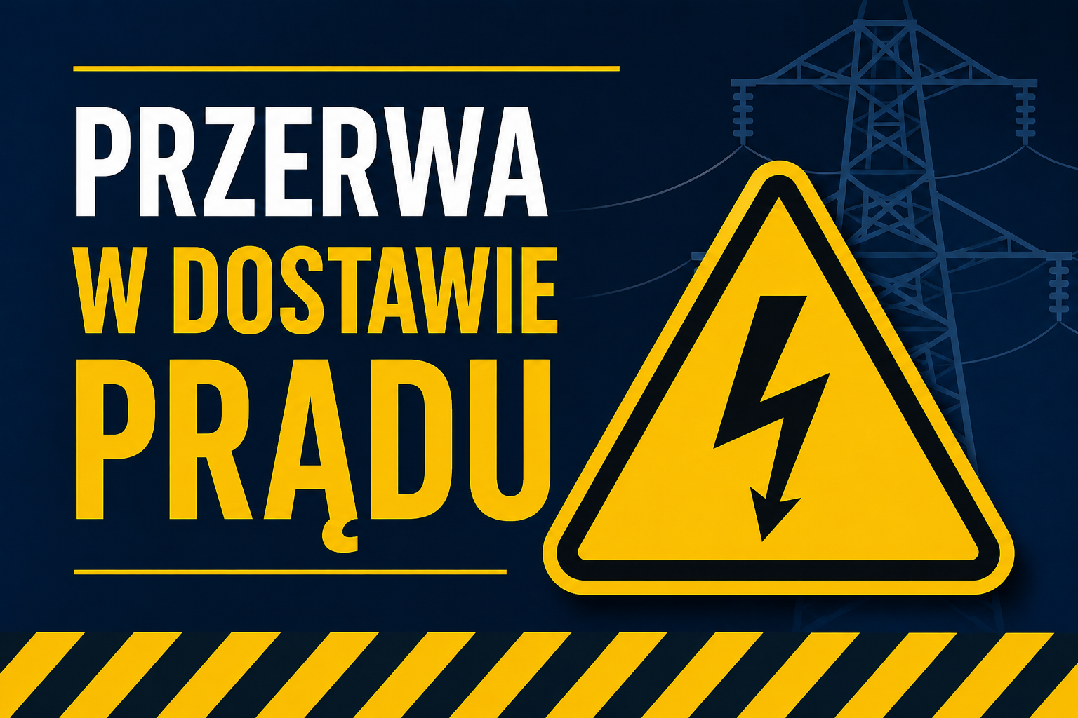 Region: Ogłoszenia o planowanych przerwach w dostawie energii elektrycznej