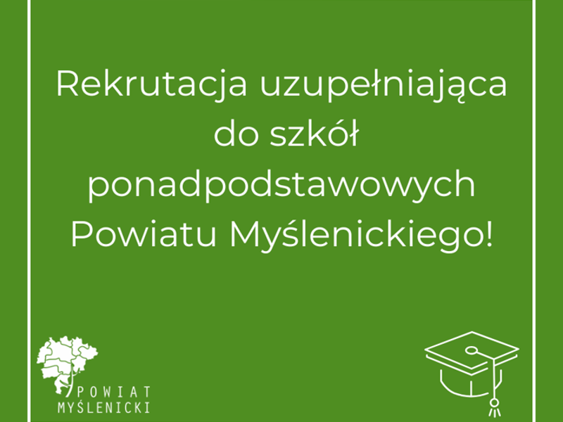 Rekrutacja uzupełniająca do szkół ponadpodstawowych