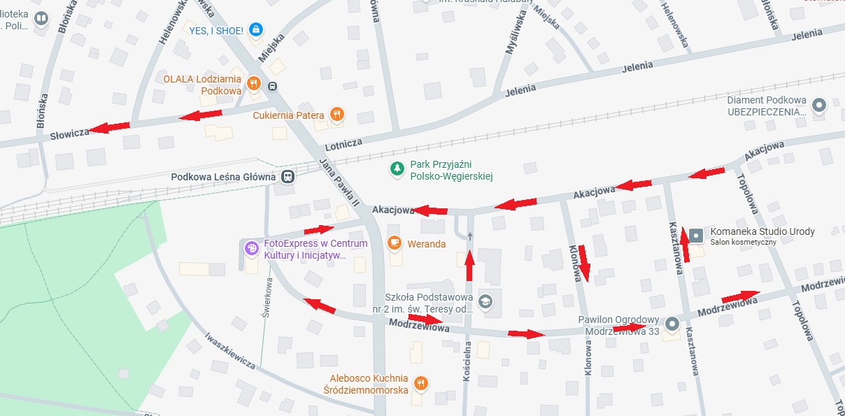 Rewolucja drogowa w Podkowie Leśnej. Od 20 lipca ruch jednokierunkowy w centrum miasta!