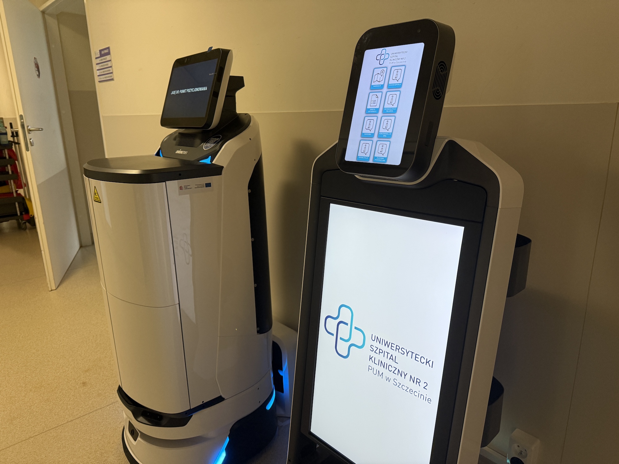 Roboty pielęgniarskie rozpoczęły pracę w USK nr 2 PUM w Szczecinie