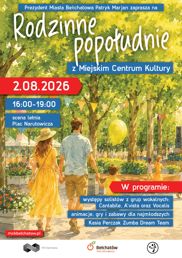 Plakat - Rodzinne popołudnie z Miejskim Centrum Kultury