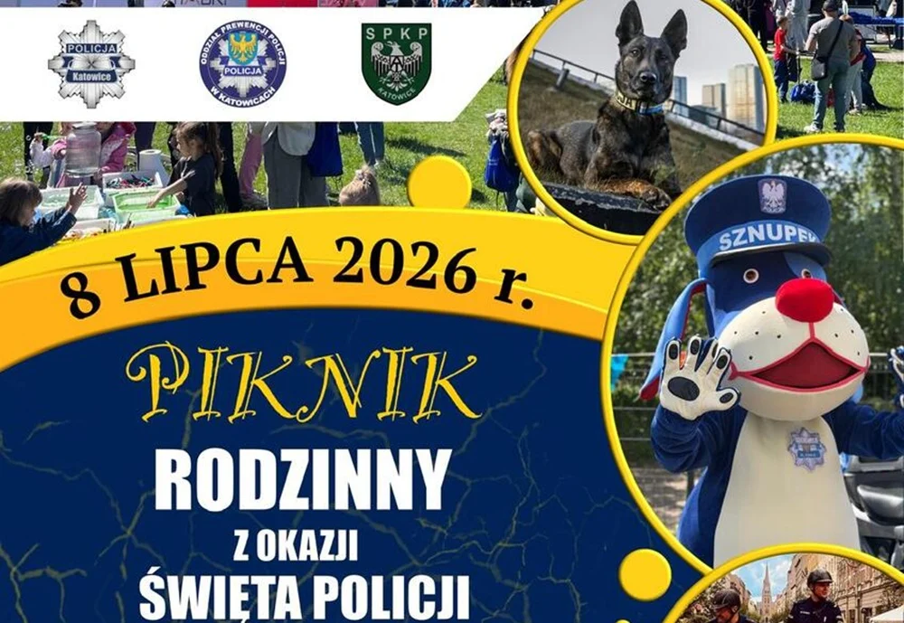 Rodzinny Piknik z okazji Święta Policji w Katowicach. Atrakcje w Parku Giszowieckim