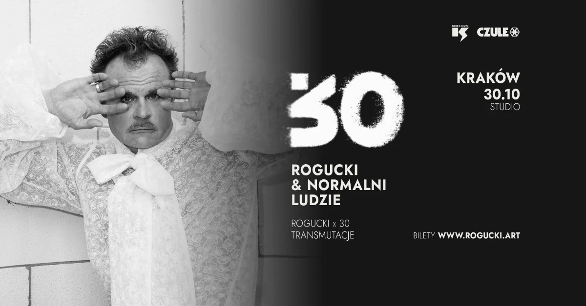 „ROGUCKI x 30” jubileuszowo jesienią w krakowskim Klubie Studio