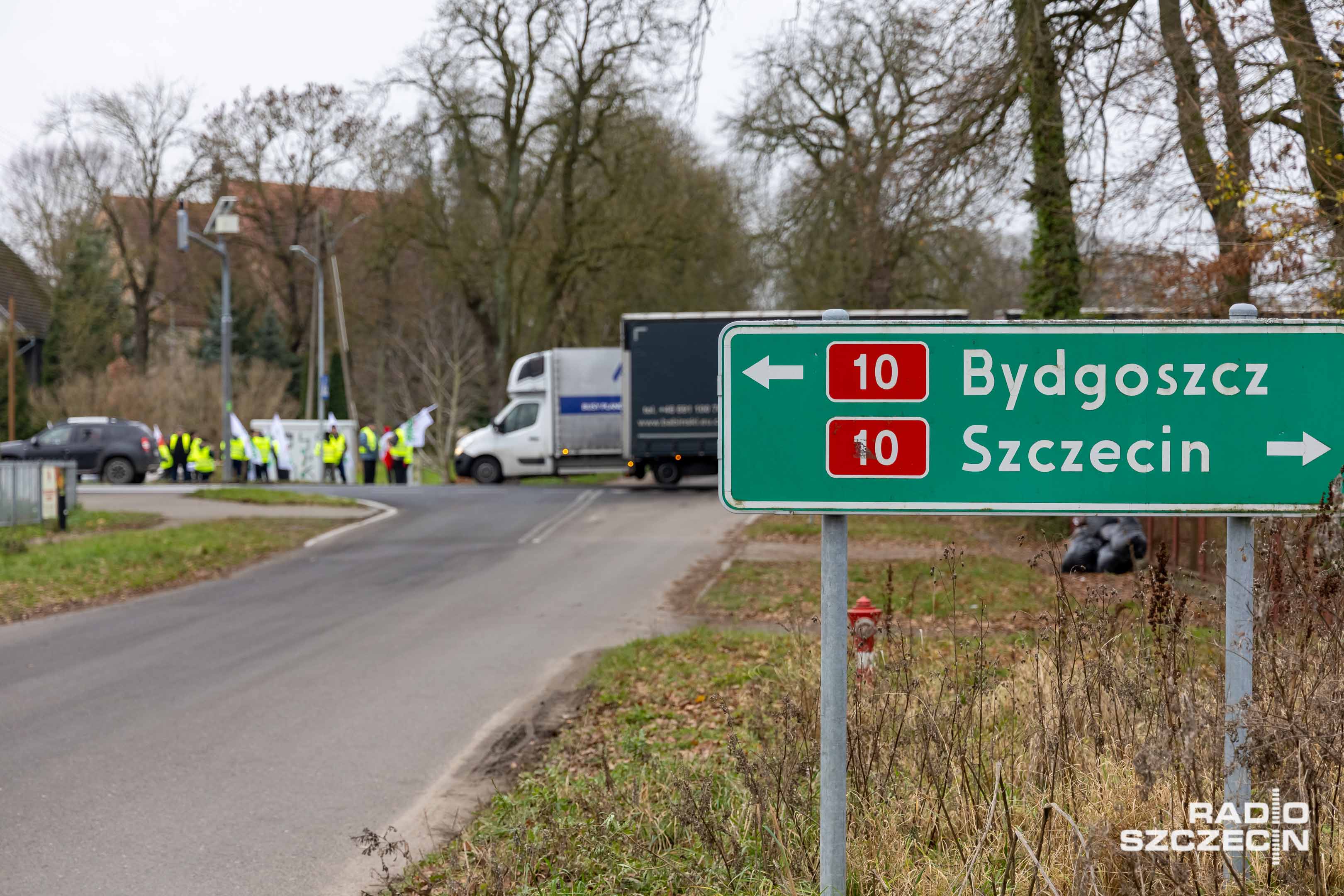 Rolnicy protestują w Krąpieli