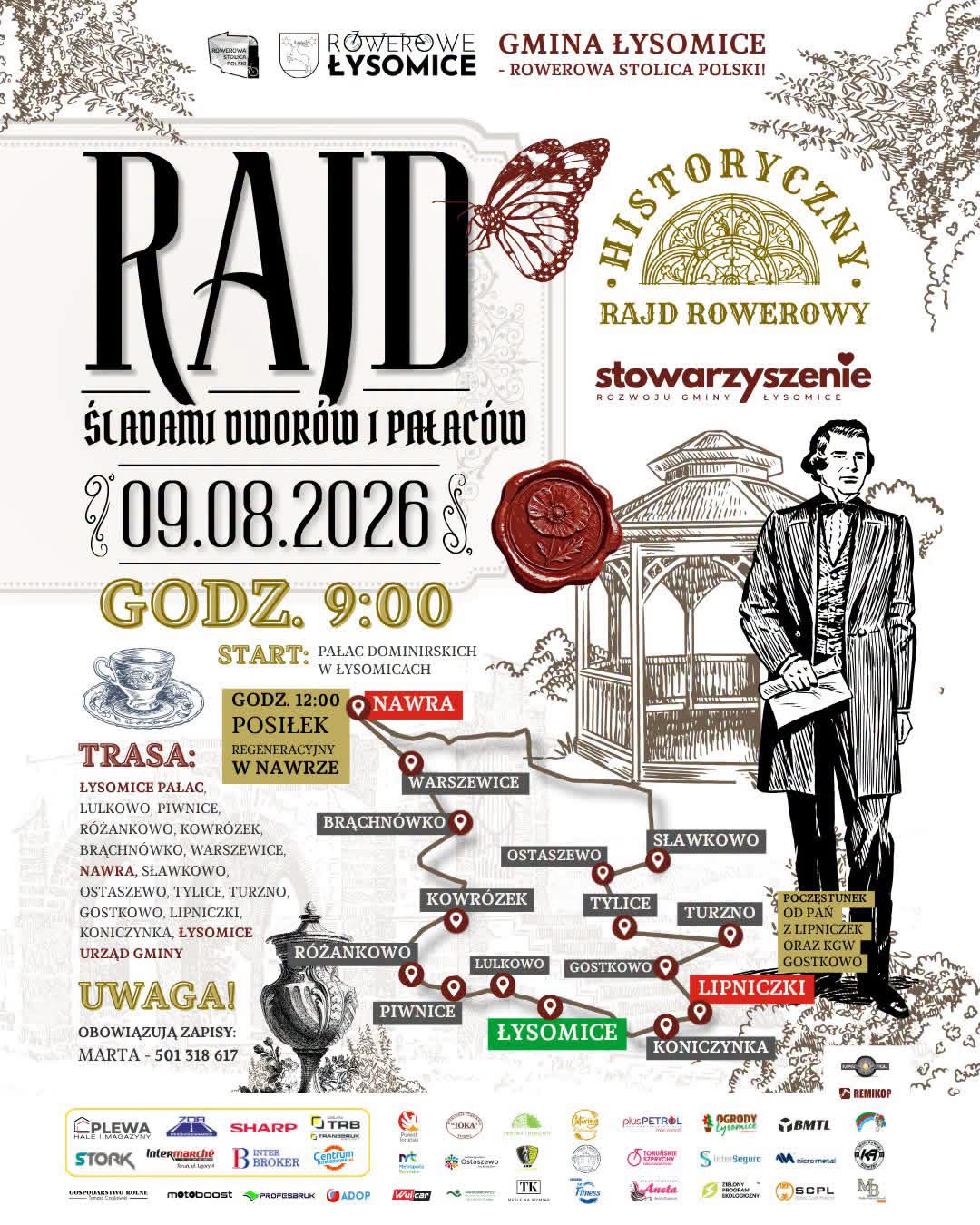 Rowerowe atrakcje w gminie Łysomice już w sierpniu