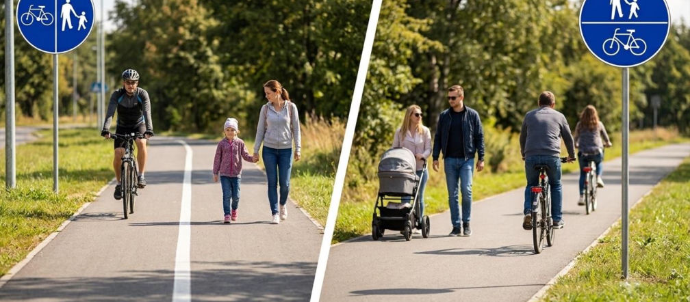 Rowerzysta najechał na 71-letnią pieszą. Jedna kreska na znaku zmienia wszystko!