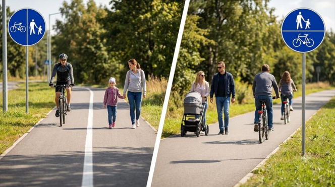 Rowerzysta najechał na 71-letnią pieszą. Jedna kreska na znaku zmienia wszystko!