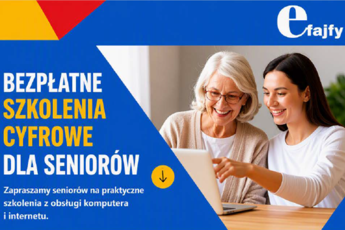 Rusza projekt „eFajfy”- szkolenia cyfrowe dla seniorów