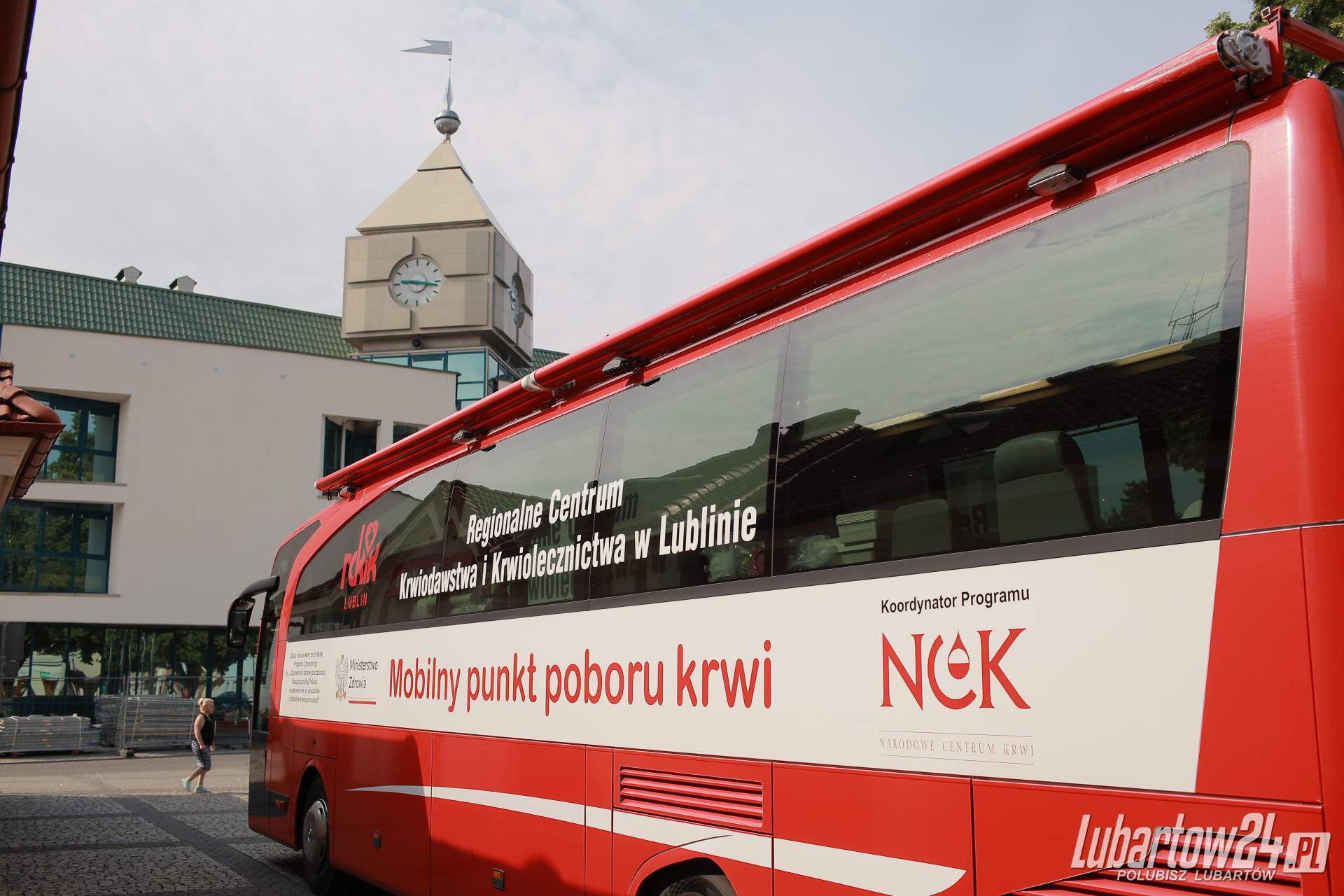 Ruszyła akcja krwiodawstwa przed lubartowskim ratuszem