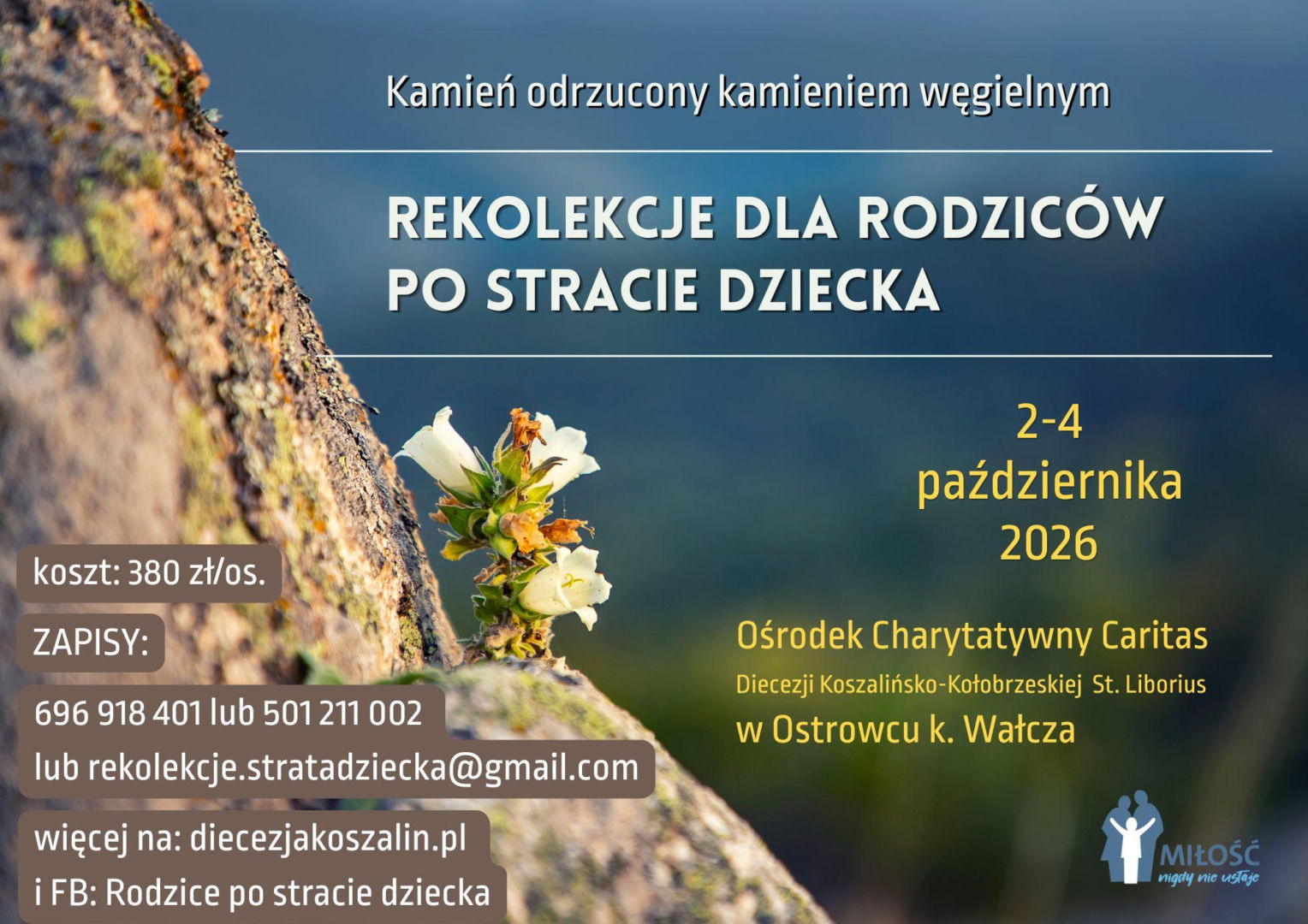 Ruszyły zapisy na Rekolekcje dla Rodziców po stracie dziecka w Ostrowcu
