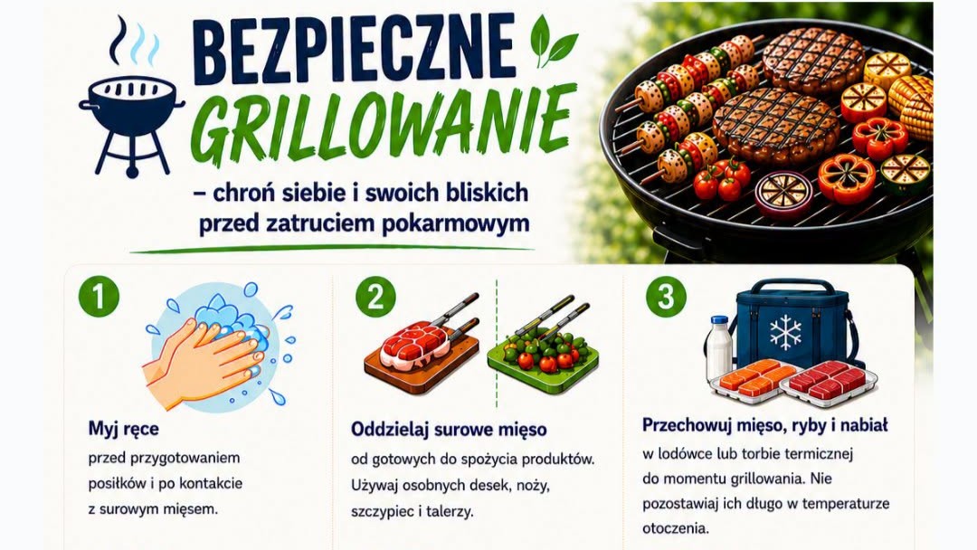 Sanepid radzi, jak bezpiecznie grillować