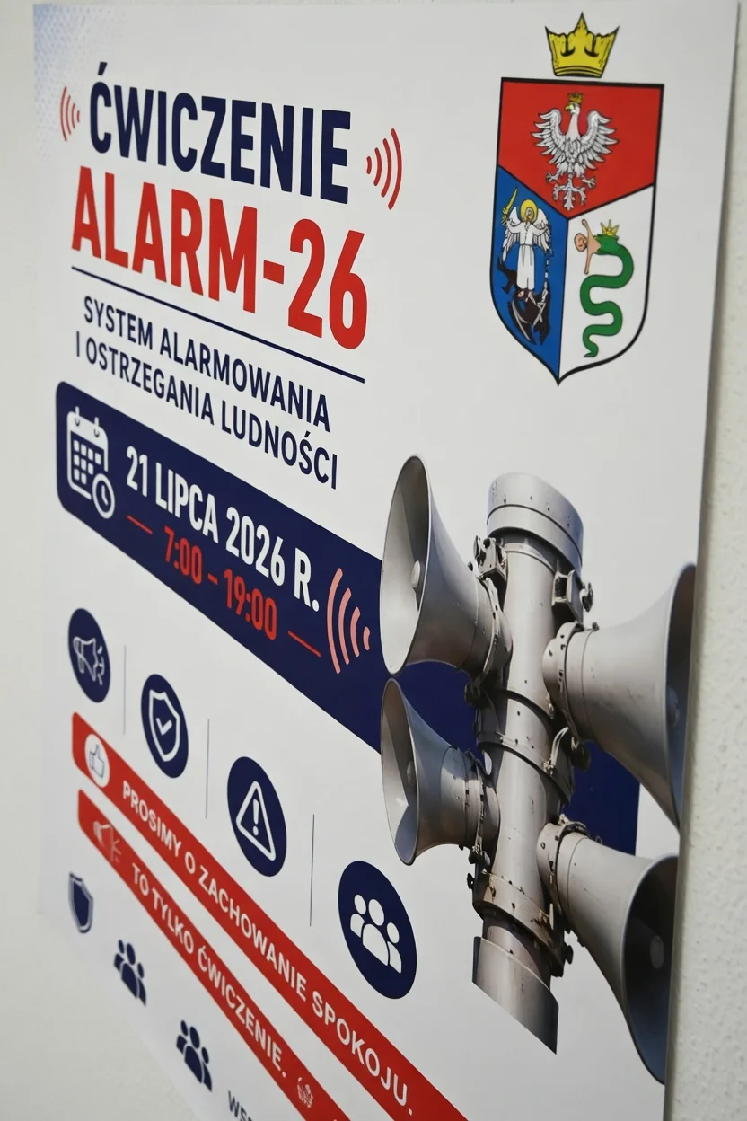 Siewierz: Ćwiczenia „Alarm-26" – syreny alarmowe 21 lipca od 7:00 do