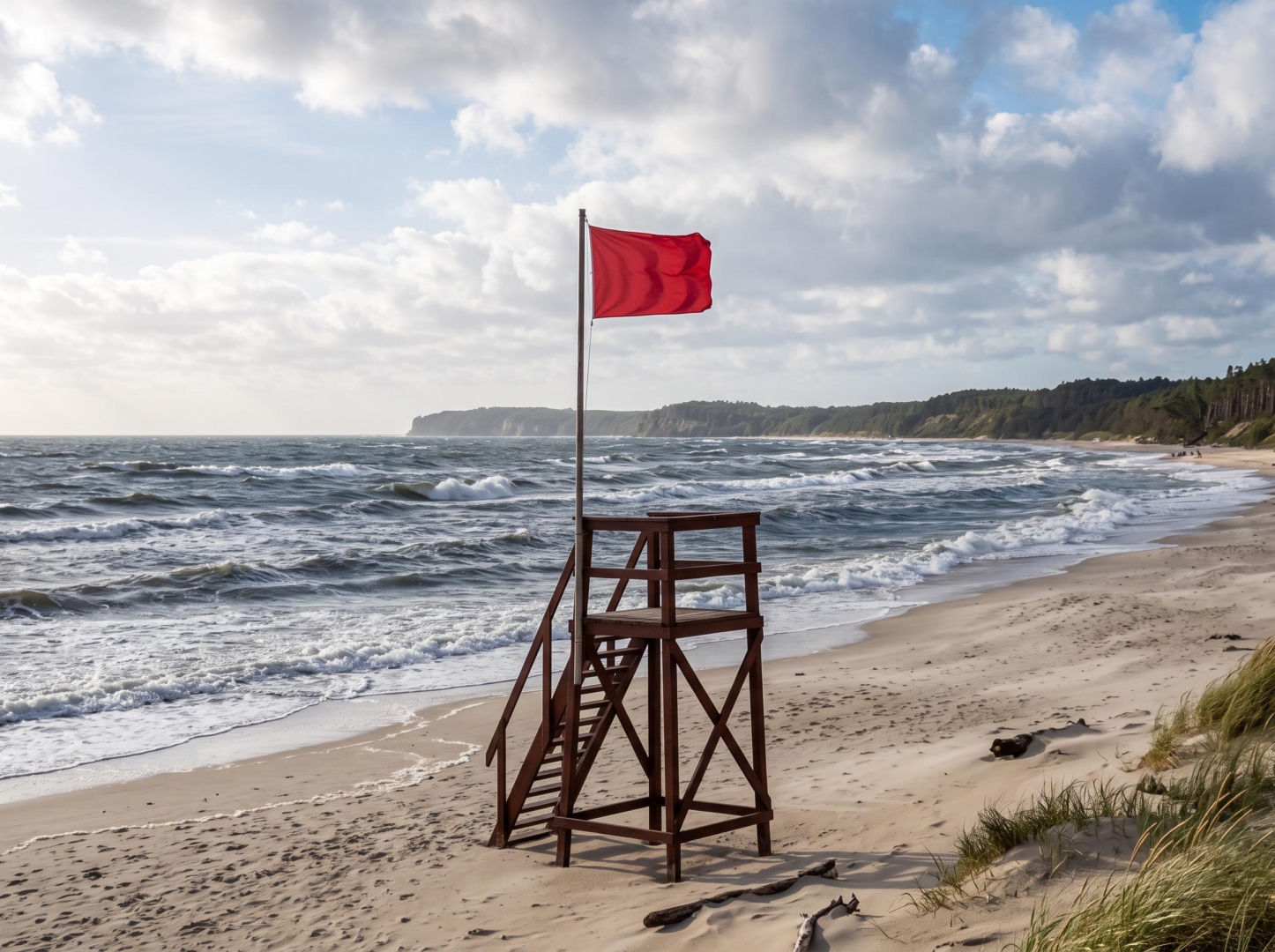 Sinice Jastrzębia Góra. Czy w Jastrzębiej Górze można się kąpać 14.07? Flaga, warunki pogodowe