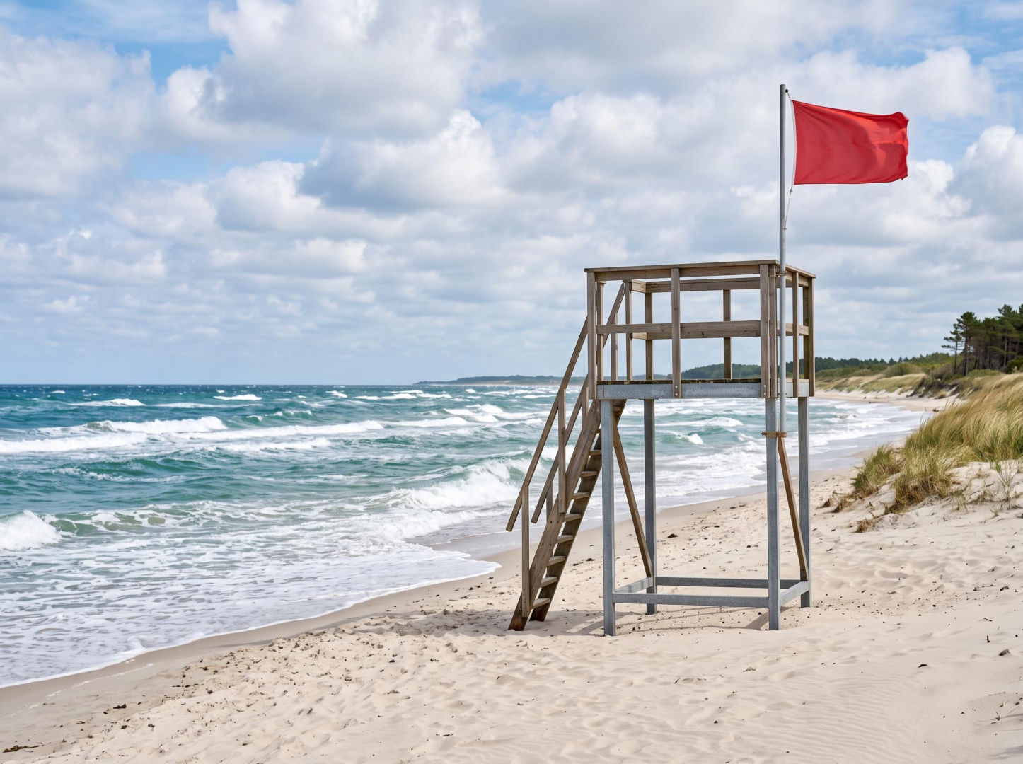 Sinice Rowy. Czy w Rowach można się kąpać 10.07? Flaga, warunki pogodowe