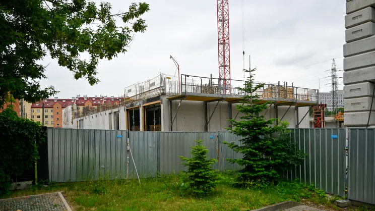 Budowa w sąsiedztwie ul. Ogrodniczej