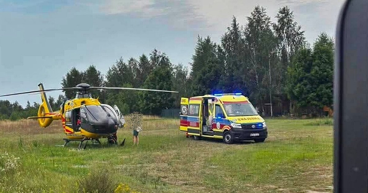 Służby ratunkowe ruszyły na pomoc 6-letniemu chłopcu, który wpadł do ogniska