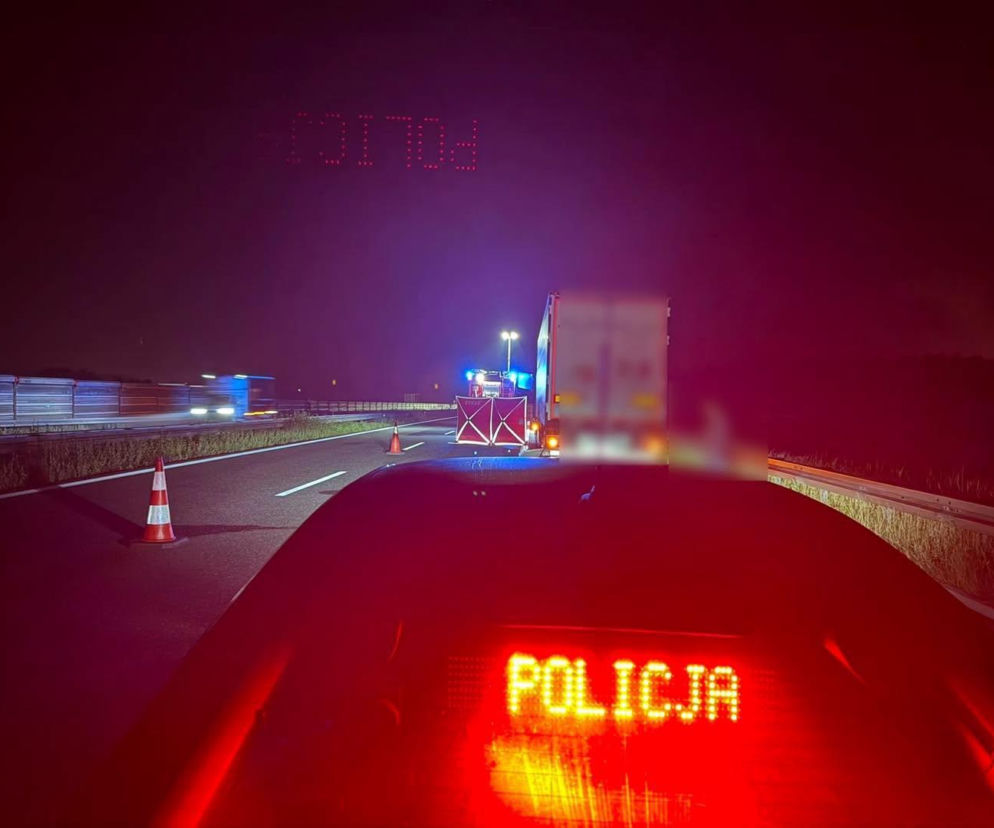 Koszmarny wypadek na A4. Mężczyzna zginął podczas wymiany koła