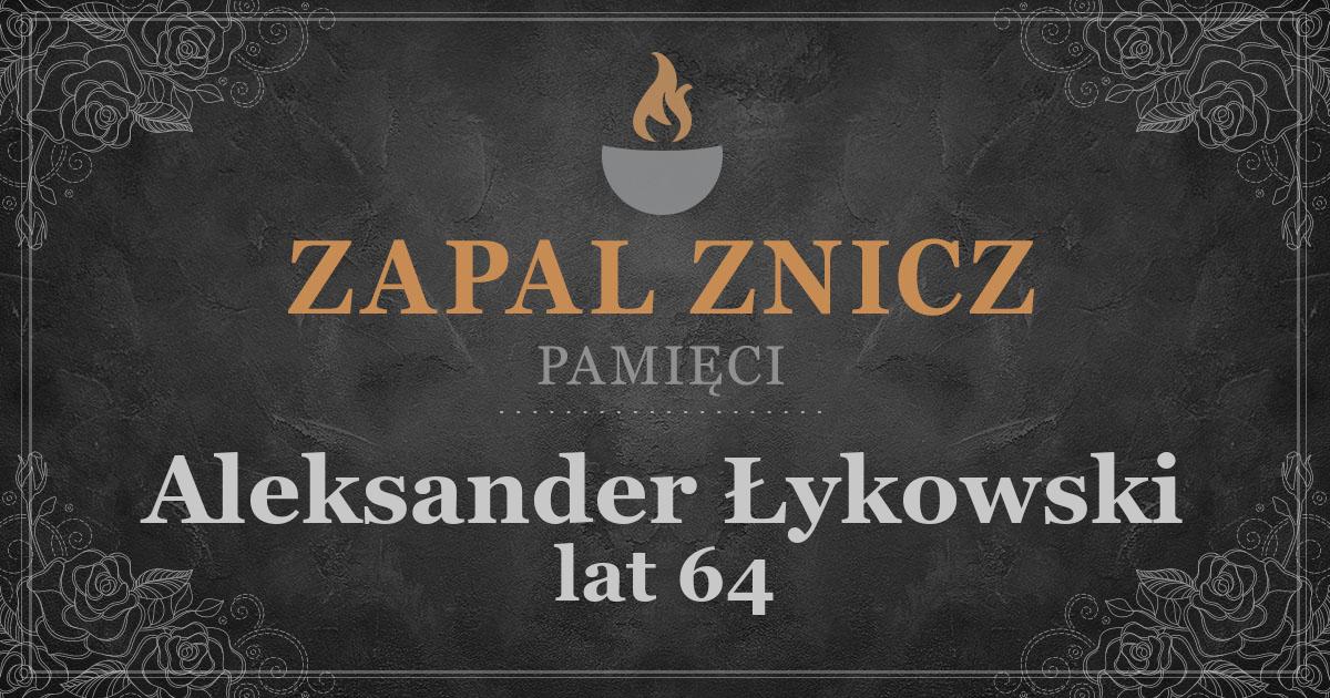 ŚPAleksander Łykowski2 rocznica śmierci2024-08-01Zapalonych zniczy (1)