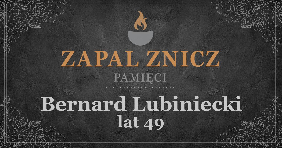 ŚPBernard Lubiniecki1 rocznica śmierci2025-08-02Zapalonych zniczy (8)