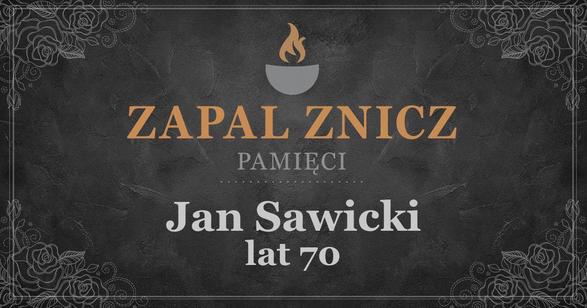ŚPJan Sawickiżył lat 70Zapalonych zniczy (16)
