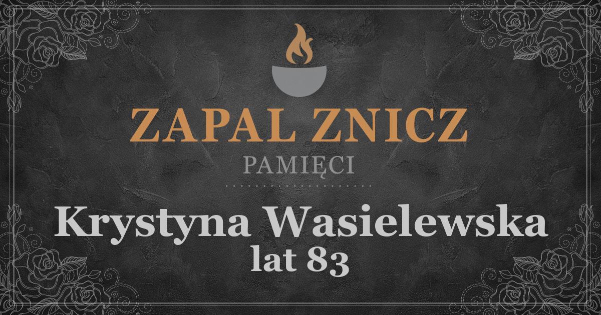 ŚPKrystyna Wasielewskażyła lat 83Zapalonych zniczy (2)