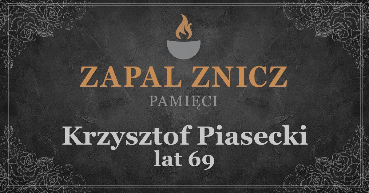 ŚPKrzysztof Piasecki1 rocznica śmierci2025-08-09Zapalonych zniczy (122)