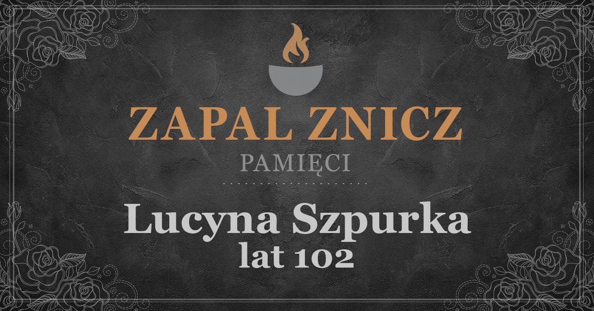 ŚPLucyna Szpurkażyła lat 102Zapalonych zniczy (46)