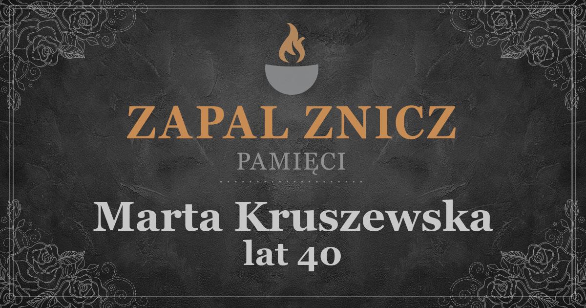 ŚPMarta Kruszewskażyła lat 40Zapalonych zniczy (3)