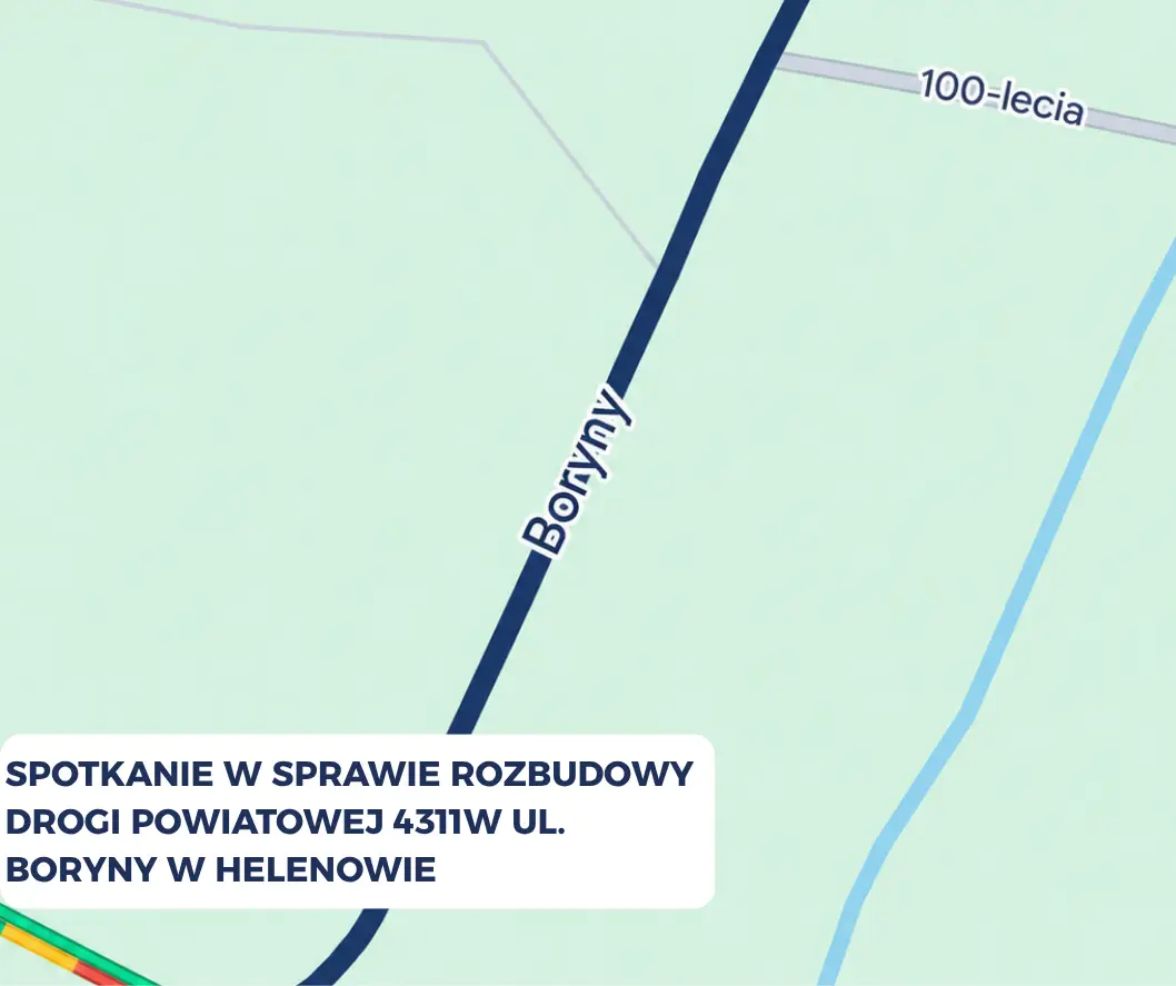 Spotkanie dotyczące rozbudowy drogi powiatowej 4311W w Helenowie