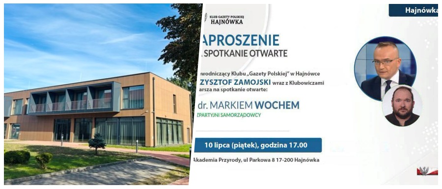 Spotkanie otwarte z Markiem Wochem w Hajnówce. Klub „Gazety Polskiej” zaprasza mieszkańców