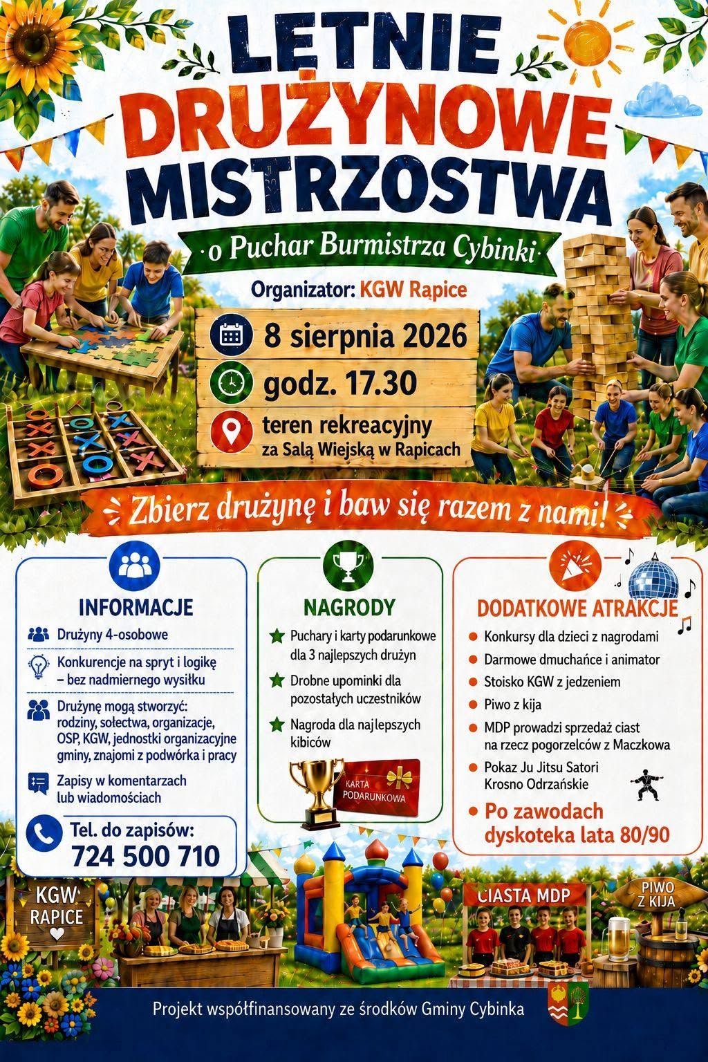 Spryt zamiast siły. W Rąpicach odbędą się Letnie Drużynowe Mistrzostwa o Puchar Burmistrza Cybinki