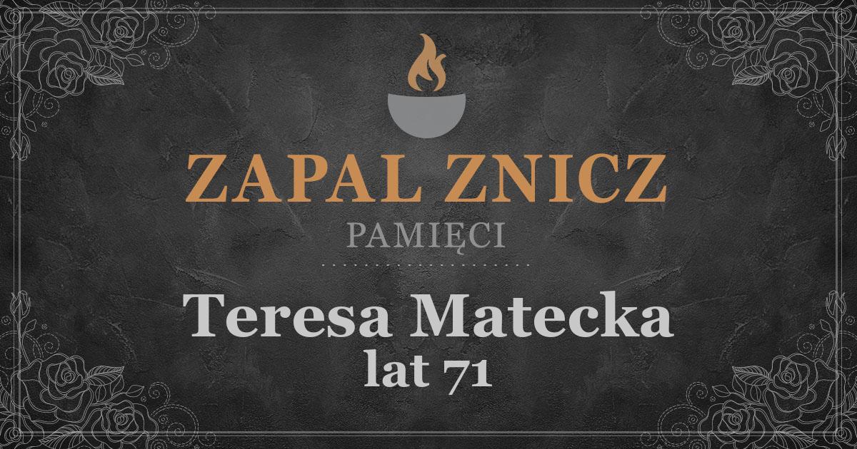 ŚPTeresa Mateckażyła lat 71Zapalonych zniczy (14)