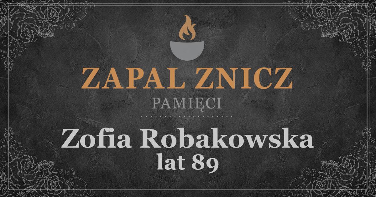 ŚPZofia Robakowskażyła lat 89Zapalonych zniczy (2)