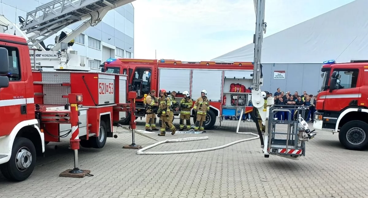 Strażackie ćwiczenia w firmie Eurofirany od 12 do