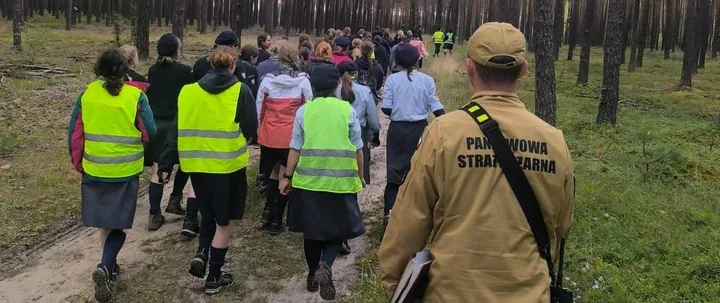 Strażacy sprawdzili obóz harcerski w lesie. Liczyły się dojazd i ewakuacja