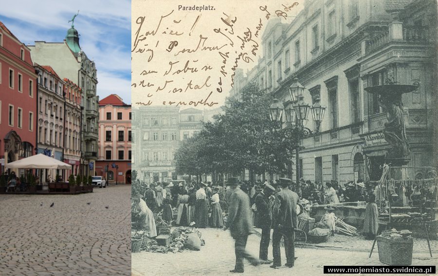 Świdnica wczoraj i dziś. Rynek