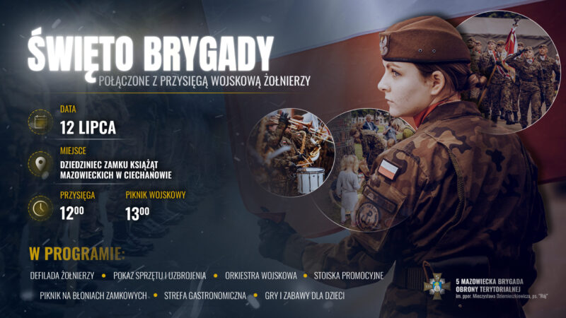 Święto 5 Mazowieckiej Brygady Obrony Terytorialnej w Ciechanowie