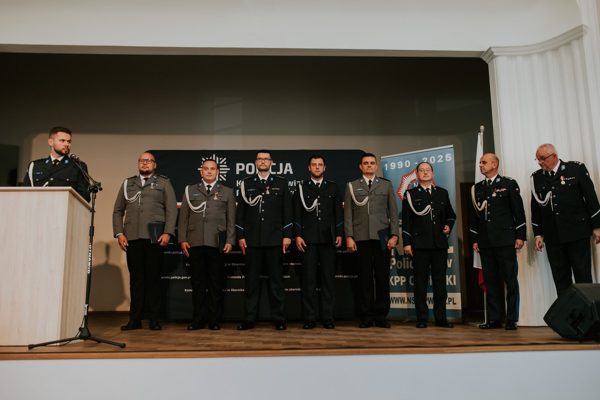 Święto policji w Obornikach. Funkcjonariusze z awansami i odznaczeniami